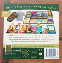 Load image into Gallery viewer, back of PARKS box