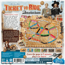 Load image into Gallery viewer, Ticket to Ride Amsterdam Back of Box
