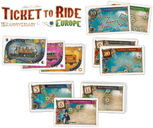 Load image into Gallery viewer, Ticket to Ride Europe 15th Anniversary Cards