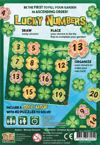 Lucky Numbers Back of Box