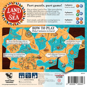 Land vs Sea Back of Box