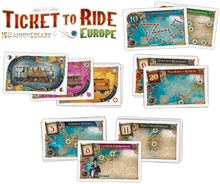 Load image into Gallery viewer, Ticket to Ride Europe 15th Anniversary Cards
