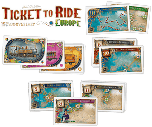 Ticket to Ride Europe 15th Anniversary Cards