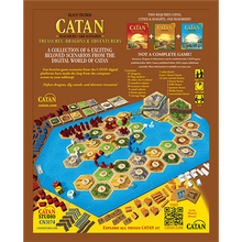 Load image into Gallery viewer, Catan - Treasures, Dragons, &amp; Adventurers - back of the box
