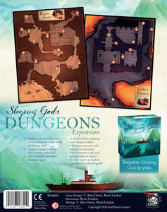 Sleeping Gods Dungeons Expansion Back of Box